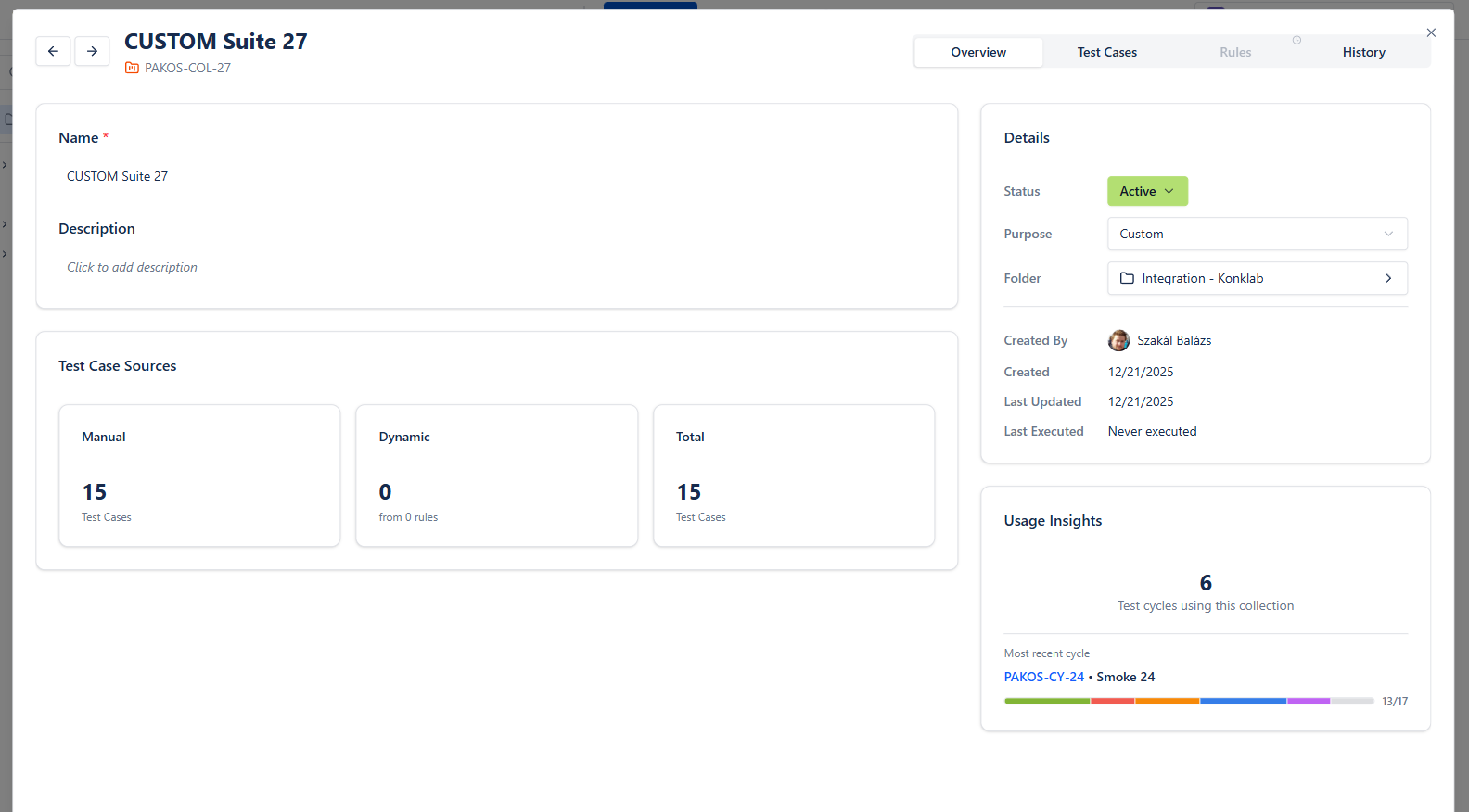 Smart Collections in BesTest for dynamic test grouping
