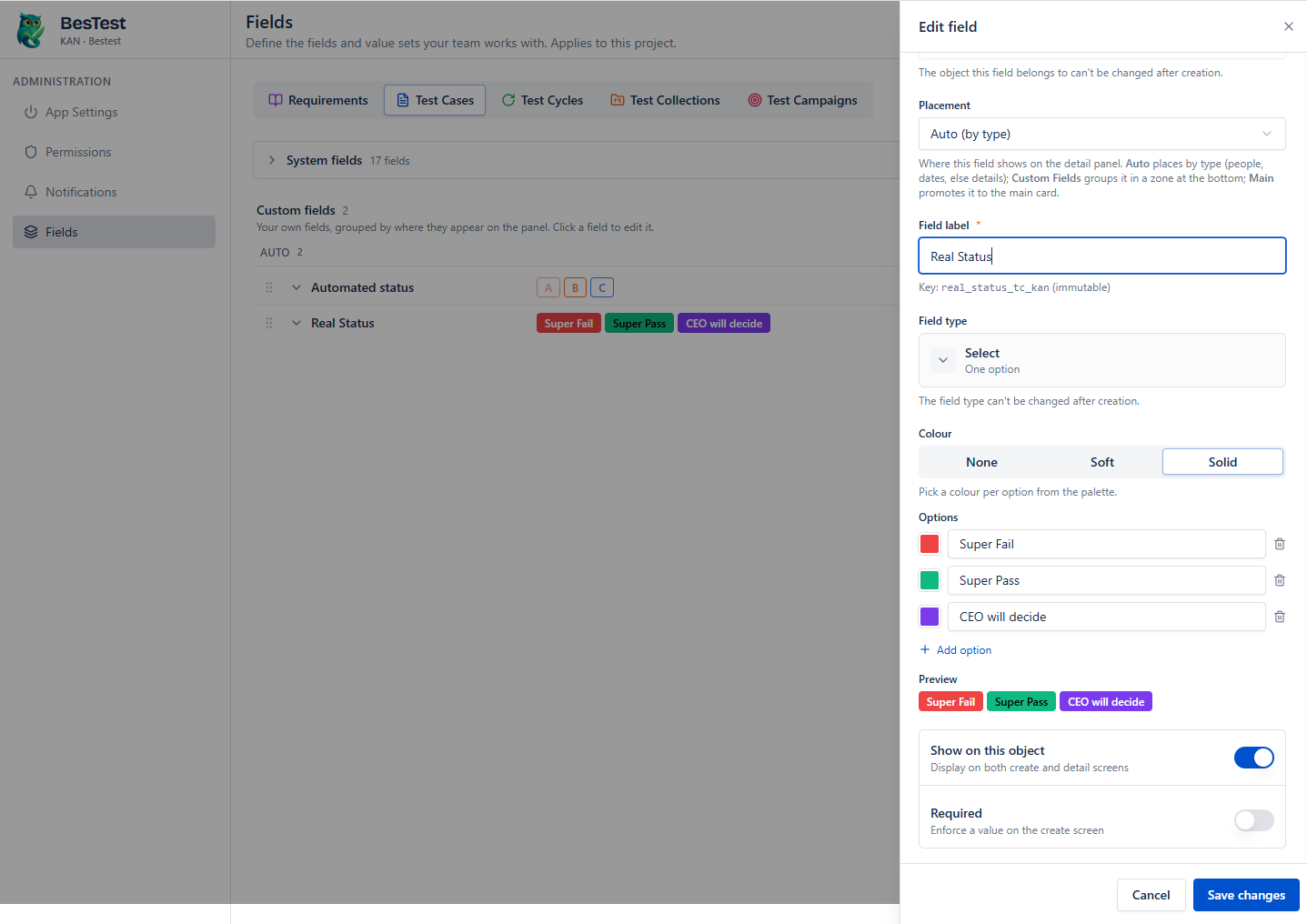 NEW Custom Fields