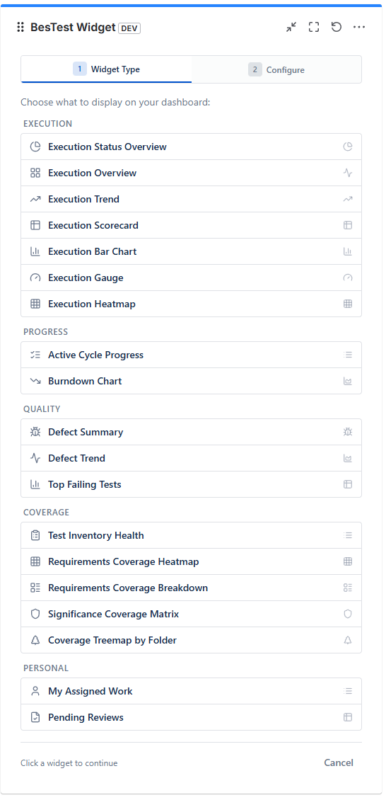 Scope & Display settings