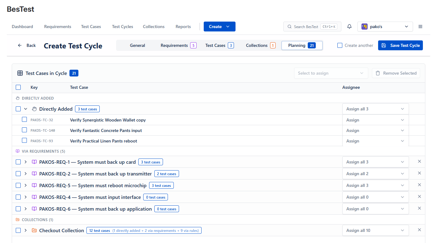 Regression scope, with new features